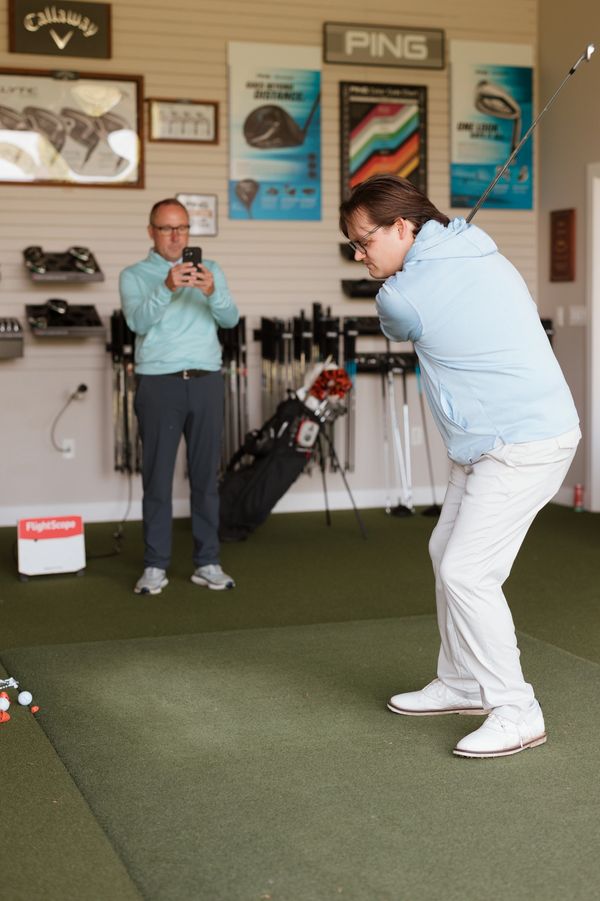 Virtual Coaching, Golf Coach Video Work, Back swing work, swing analysis
