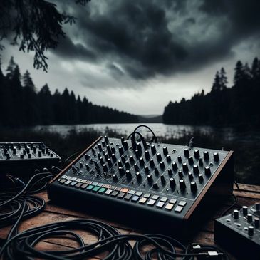 The Dark Lands, creating music with synths , samplers and drum machines