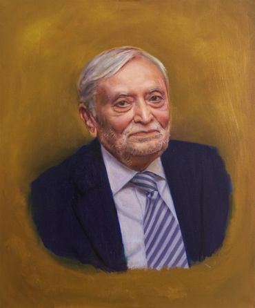 Oil painting of Amir Ali Patel