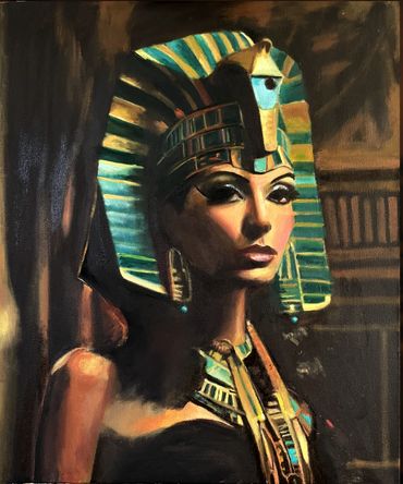 Queen Cleopatra, Oil on Canvas