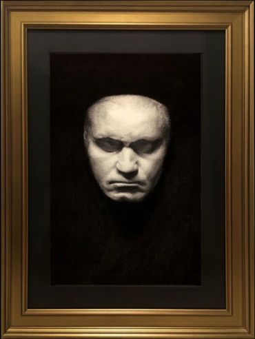 Charcoal drawing of Ludwig Van Beethoven