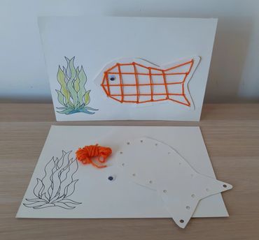 bevscraft.com.au fish weaving kit A4size for all ages