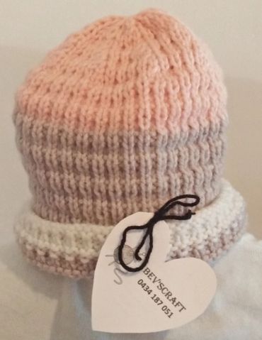 bevscraft.com.au handmade knitted unisex beanie