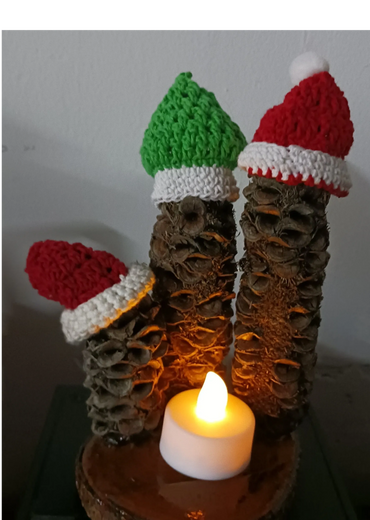 bevscraft.com.au three wise men decoration Australian native see pods candle light