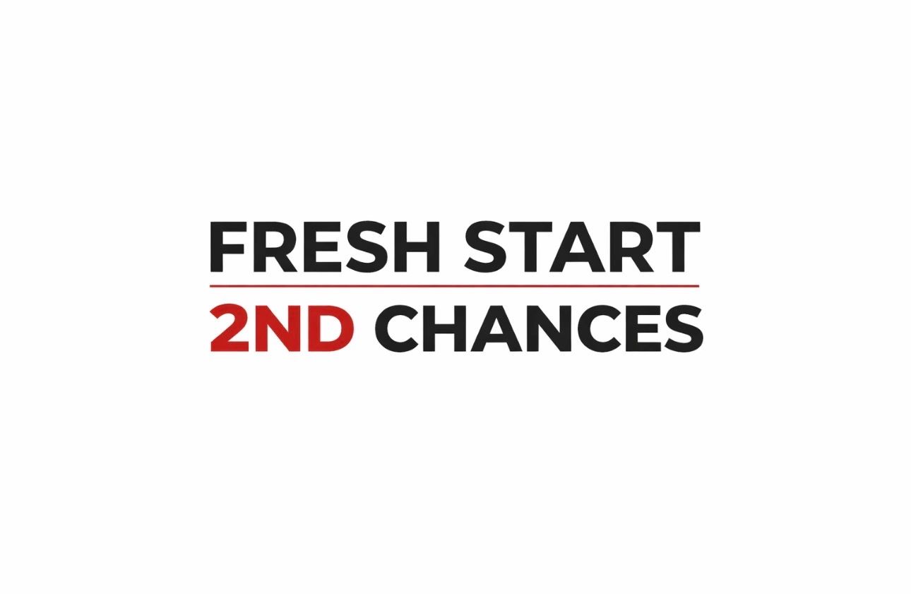 Motivational quote about fresh starts and second chances.