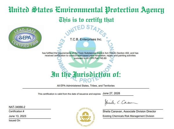 EPA LEAD-SAFE Certification