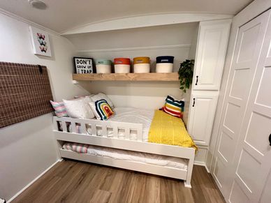 You can redesign sleeping areas to fit the needs of your family.
