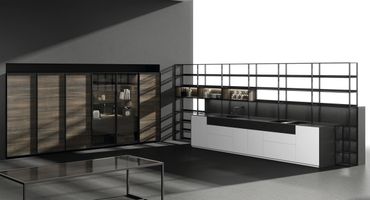 imported kitchen cabinets from Spain. Sleek modern design. European styled.