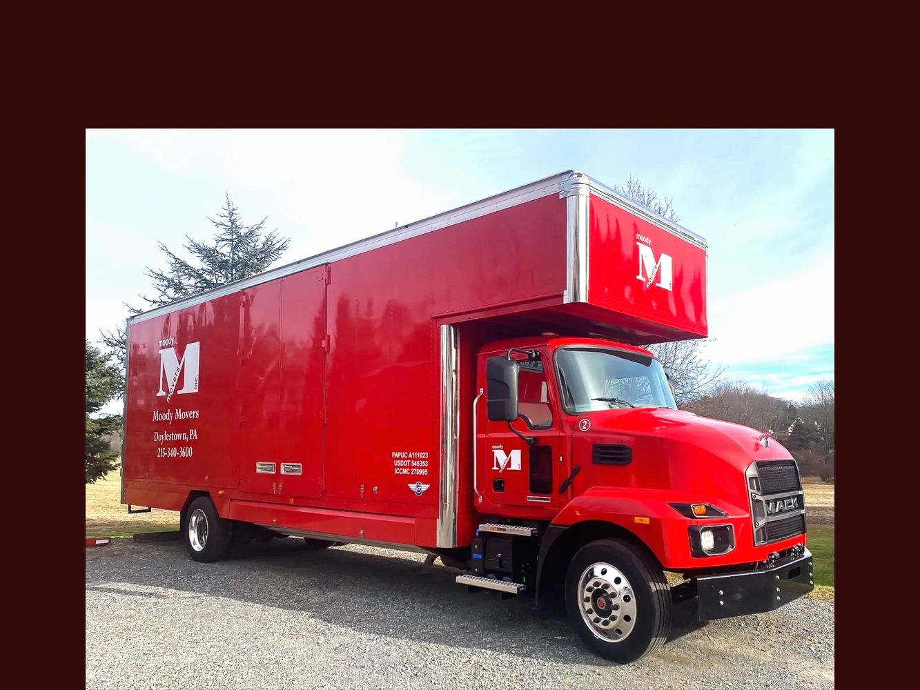 Moodys New 2022 Mack Moving Truck