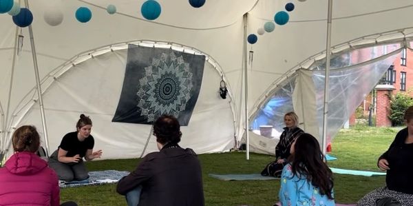 Amoreena Mann dramatherapy workshop outdoors