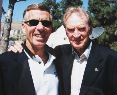 Rick with the late Don Coryell, legendary football coach