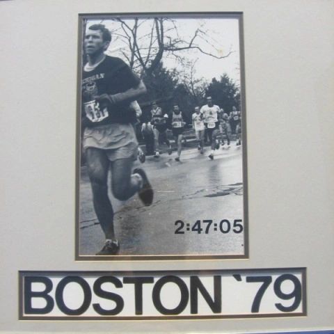 Rick Bay running the Boston Marathon