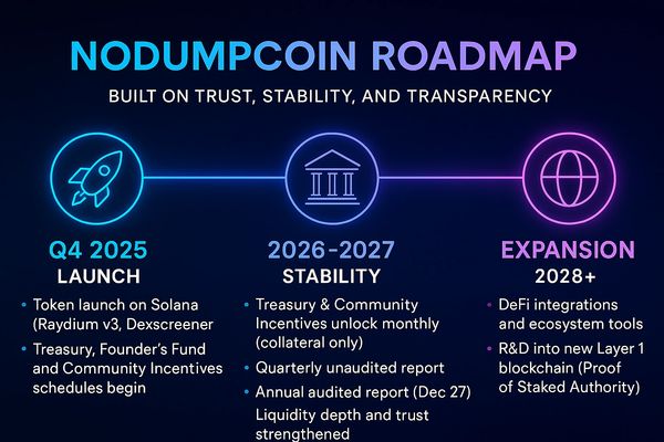 NoDumpCoin Roadmap