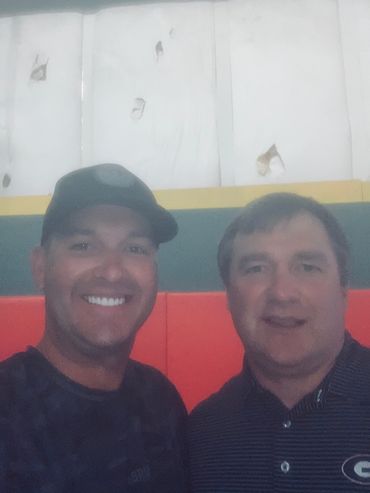 Chaz Lytle with Kirby Smart, UGA Football Coach
