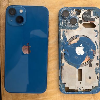 Before and after iPhone Back glass