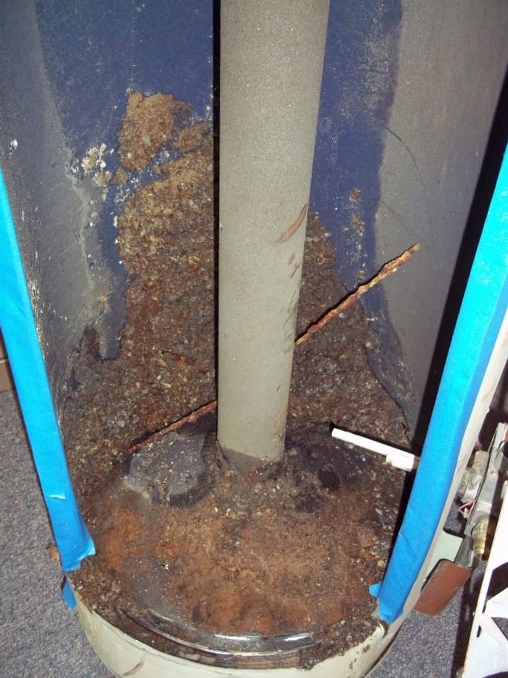 This is the inside of a 10 year old hot water tank.