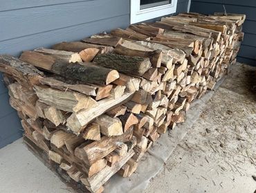 Half cord delivered and stacked for a repeat customer.