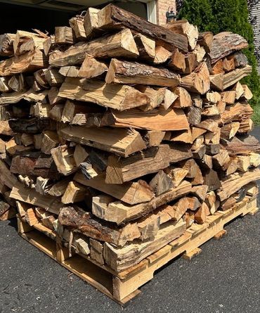 1/4 cord ready for pick-up by a returning customer.