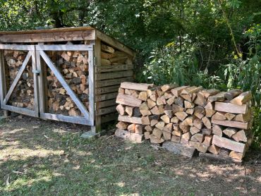 Firewood stack.
