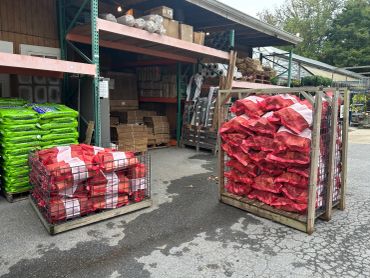 Firewood bundles.