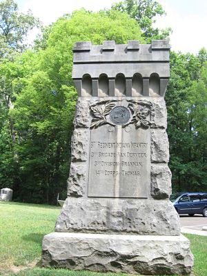 87th Monument atop Snodgrass Hill