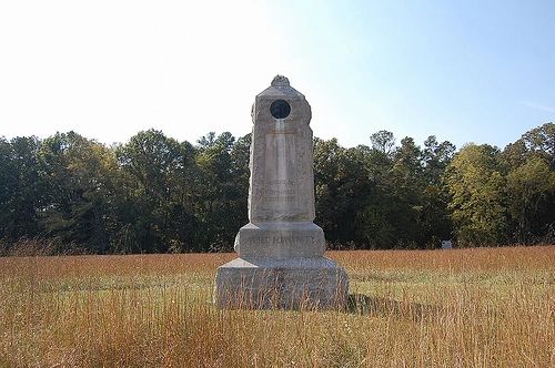 Monument to the 44th Indiana Infantry on Brotherton Field