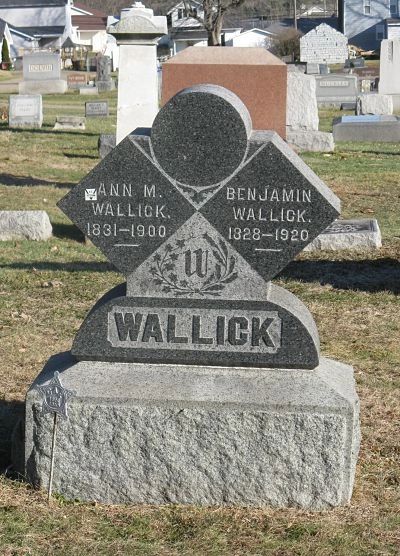 Benjamin Wallick, Magnolia Cemetery