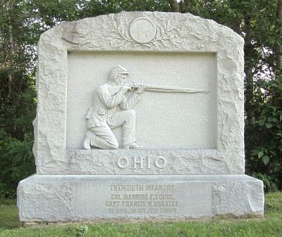 Monument to the 20th Ohio Infantry at Vicksburg
