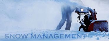 Person using a snowblower for snow management.