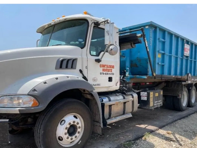 roll-off truck brenham texas dump trash garbage disposal dumpster commercial waste dumpster 