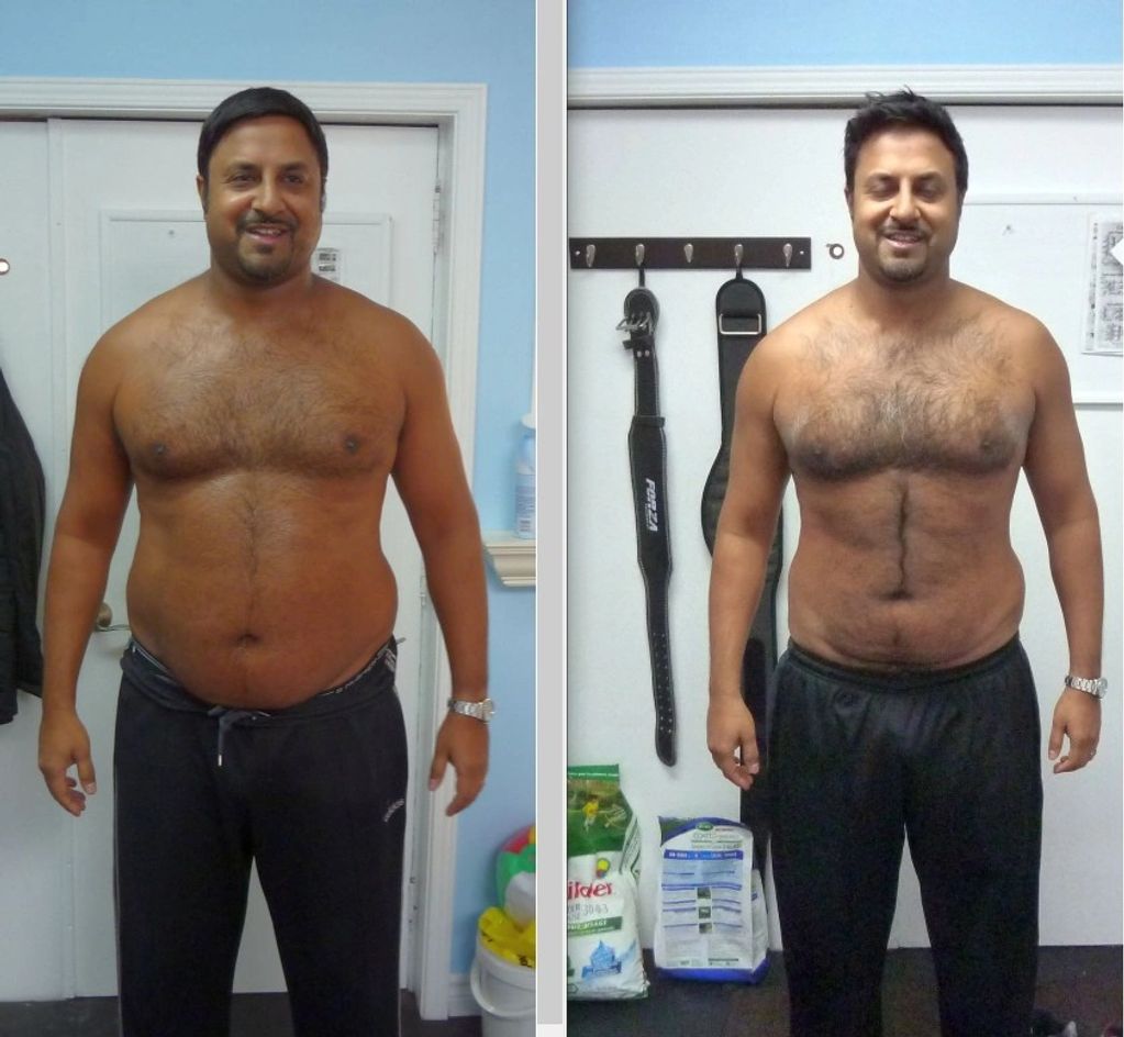Scarborough Personal training - client showing his weight loss