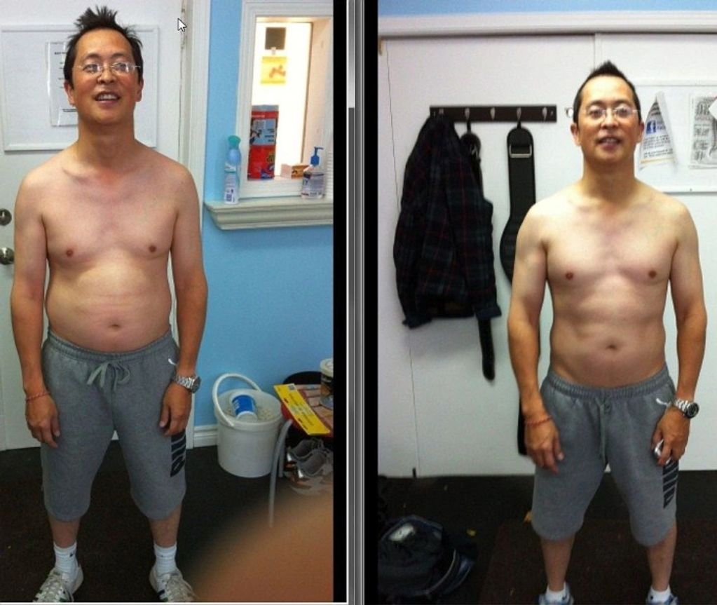 Scarborough Personal training - client showing his weight loss