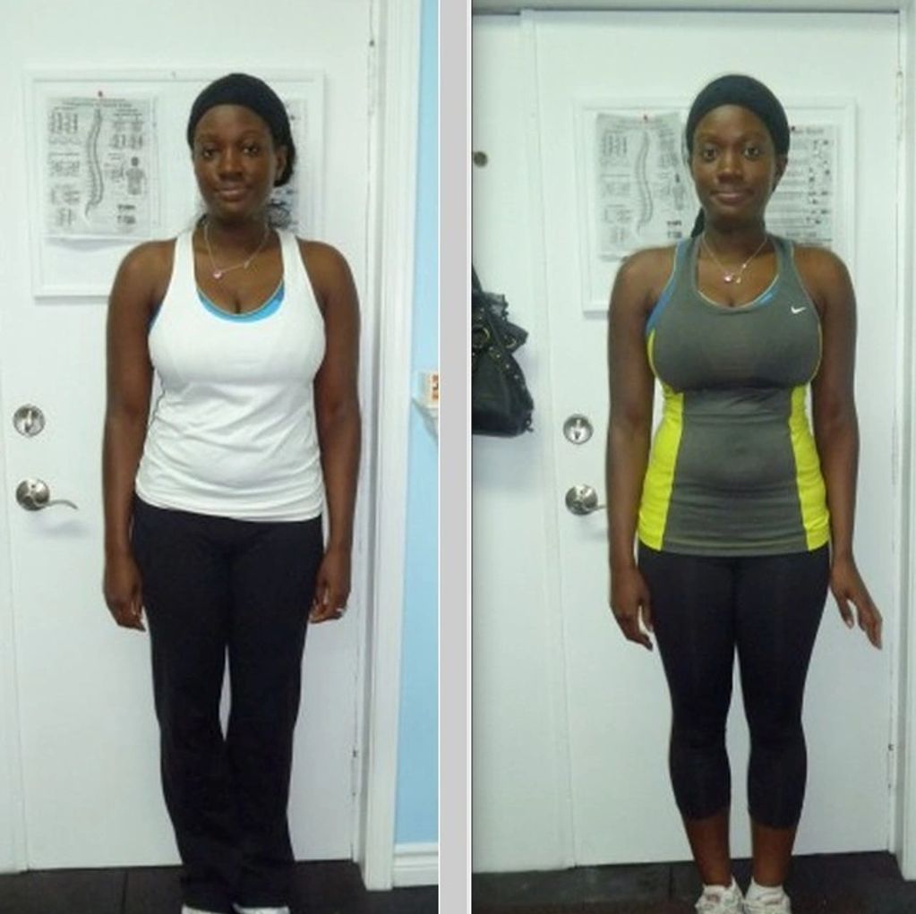 Scarborough Personal training - client showing her weight loss