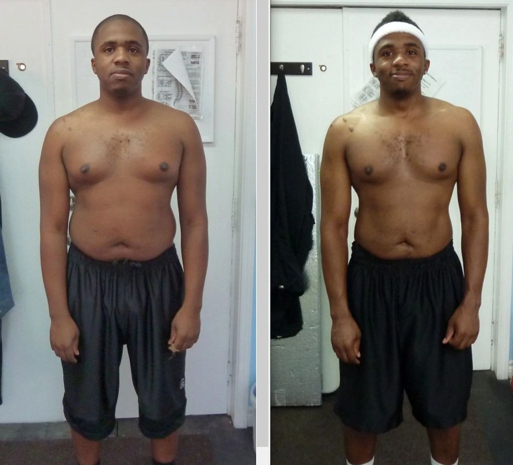 Scarborough Personal training client showing his weight loss