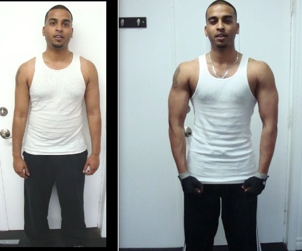 Scarborough Personal training - client showing his progress