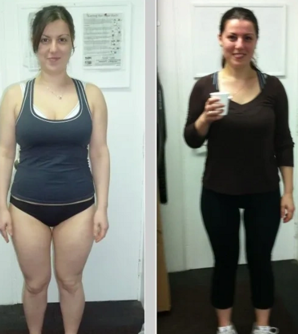 Scarborough Personal training - client showing her weight loss