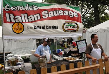 Italian Sausage food vender.