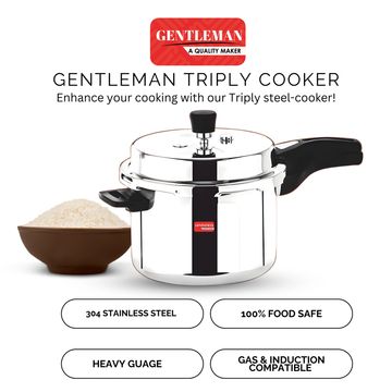 GENTLEMAN TRIPLY STEEL PRESSURE COOKER