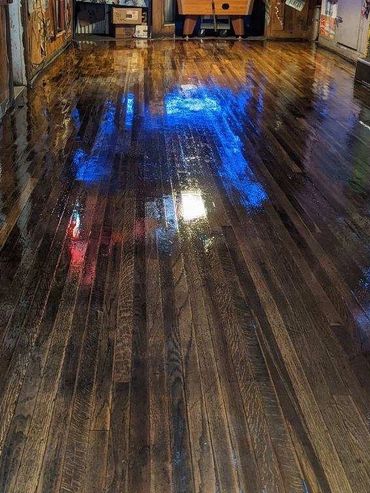 Bar flooring restoration