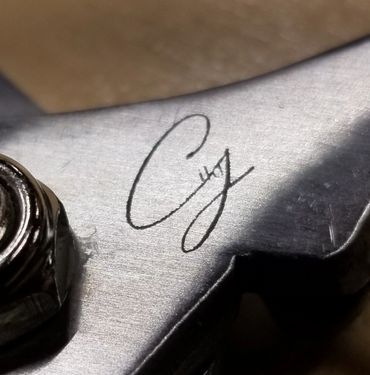 monogram engraved on clippers