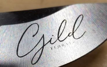 business name engraved on shears