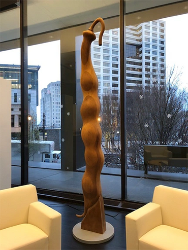 Vertical Bean, Laminated Mahogany (2011 Exhibition at Stanley, Beaman & Spears, Atlanta)