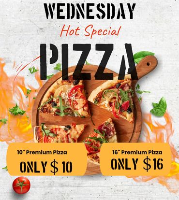 Wednesday Pizza Special
