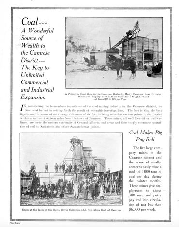 Camrose Coal Mining
 from Camrose After 7 Years