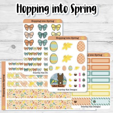 Hopping into Spring Planner Sticker Kit