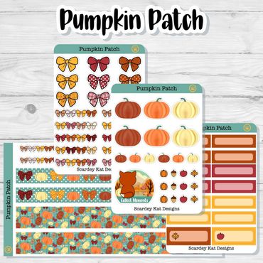 Pumpkin Patch Planner Sticker Kit
