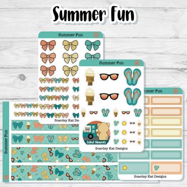 Summer Fun Planner Sticker Kit