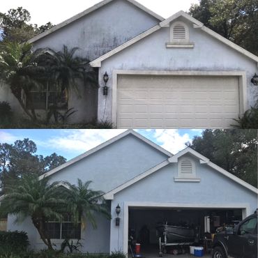 Pressure washing, soft washing, exterior cleaning and house washing in Sanford and Lake Mary Florida