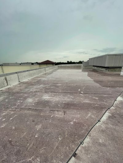 PVC Roof Before cleaning