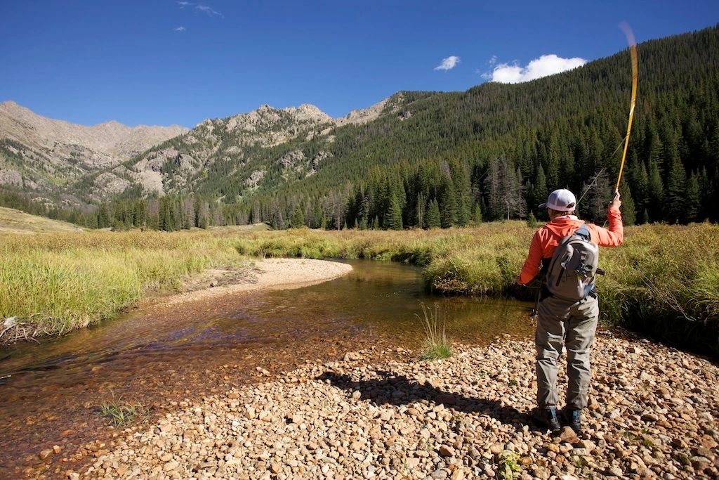 Fly fishing Vermont like small stream